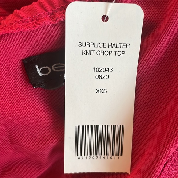 Bebe Hot Pink Crop Halter Top - Picture 3 of 3